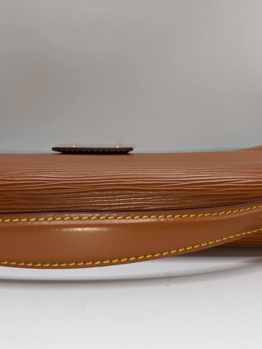 Louis Vuitton Tan Epi Leather Briefcase with Gold Hardware